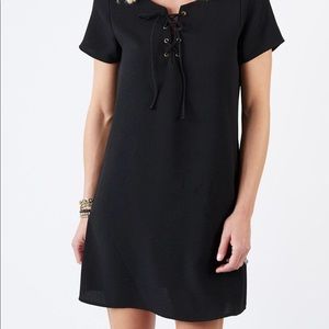 Everly Lace Up Shift Dress